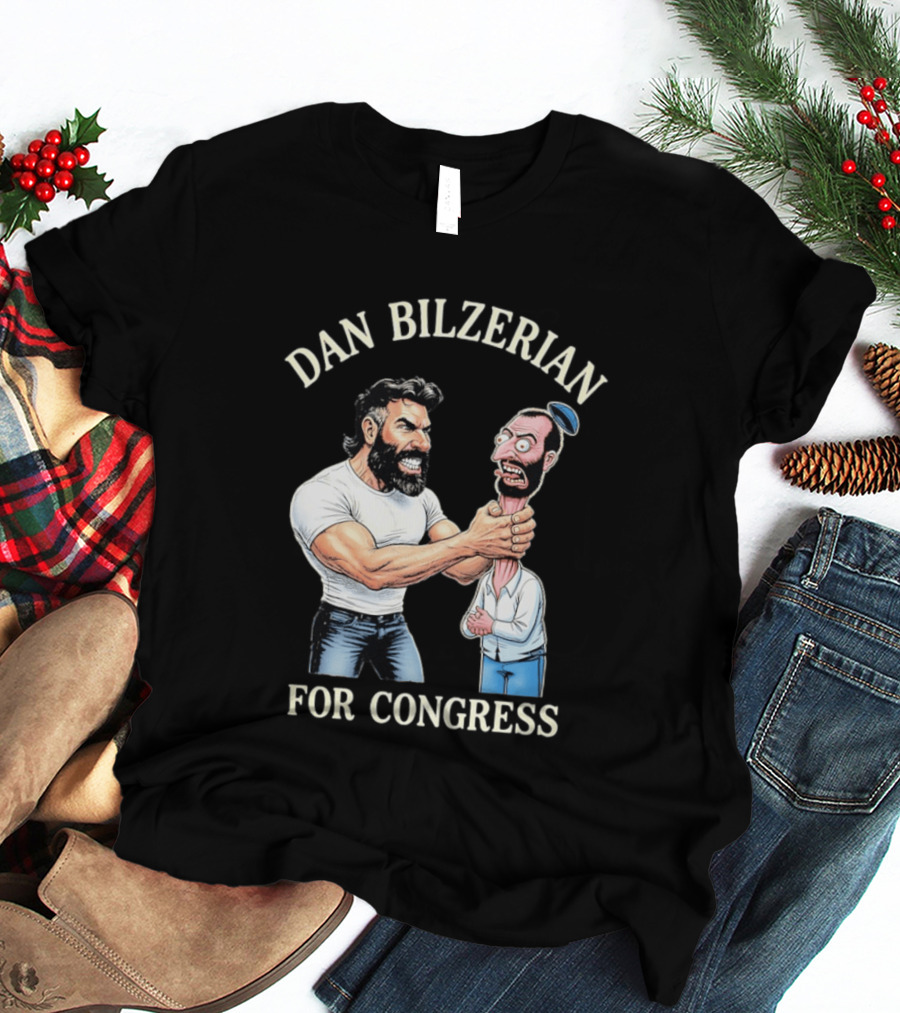 Dan Bilzerian For Congress Funny Caricature T-Shirt