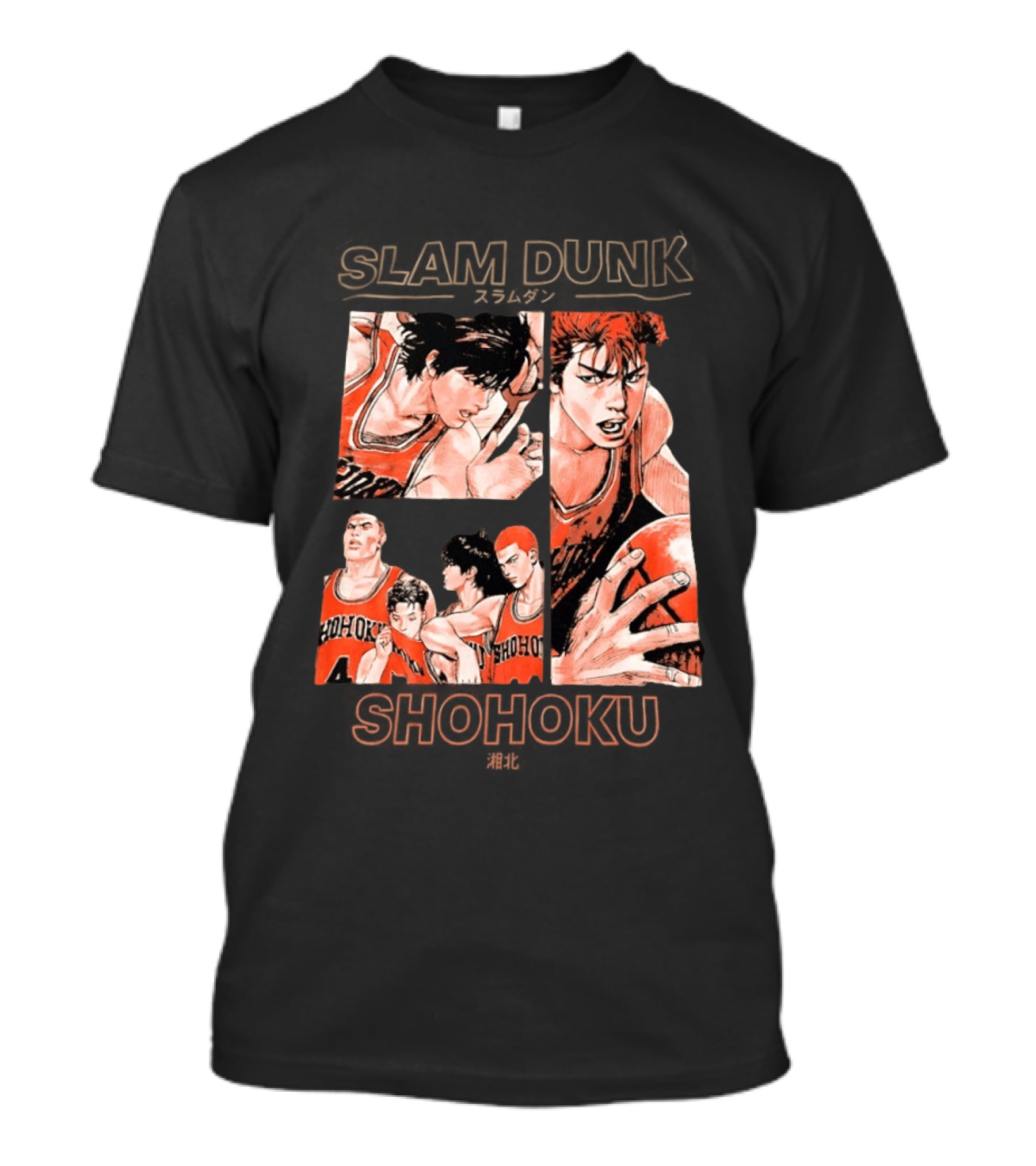 Slam Dunk Shohoku Basketball Anime Characters Manga T-Shirt