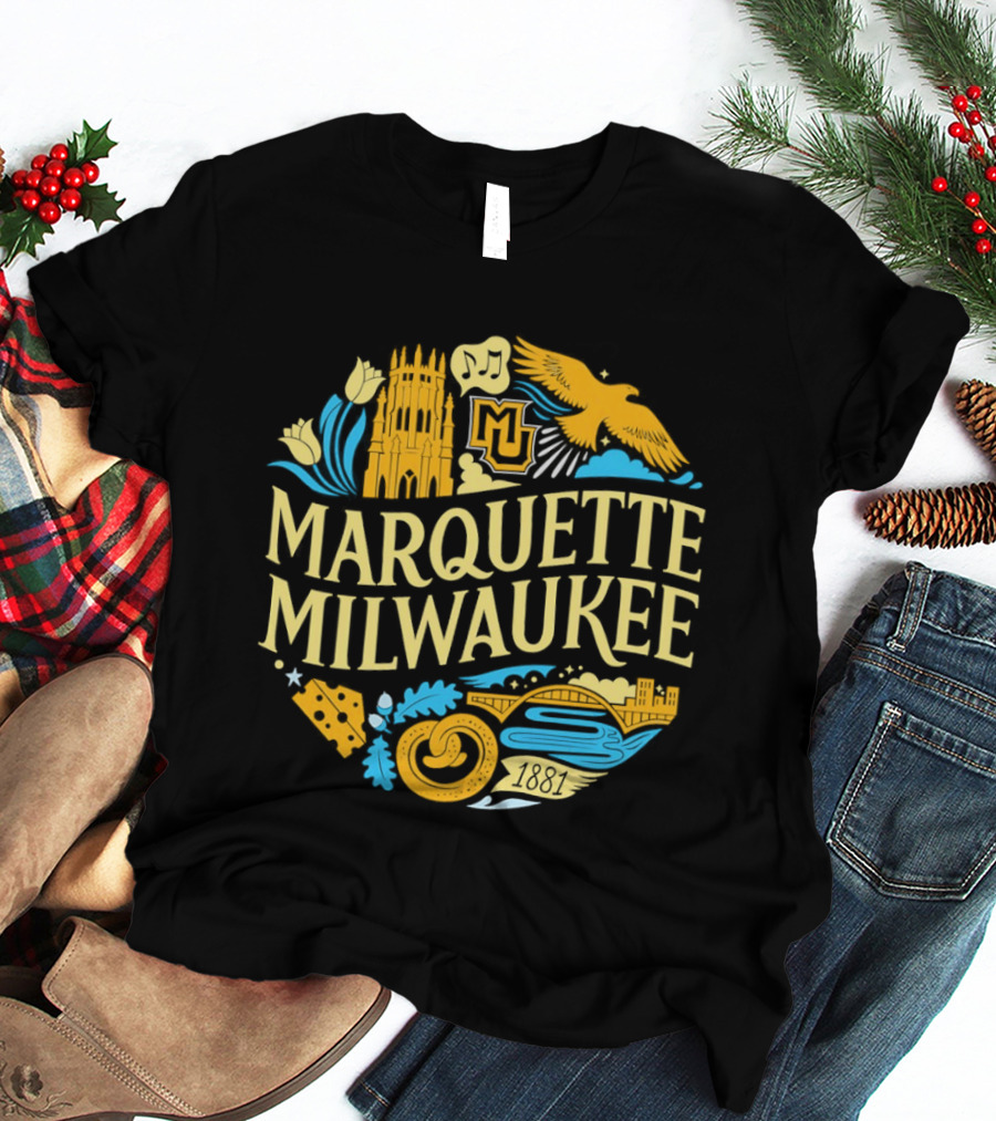 Marquette Milwaukee Golden Eagles MU 1881 T-Shirt