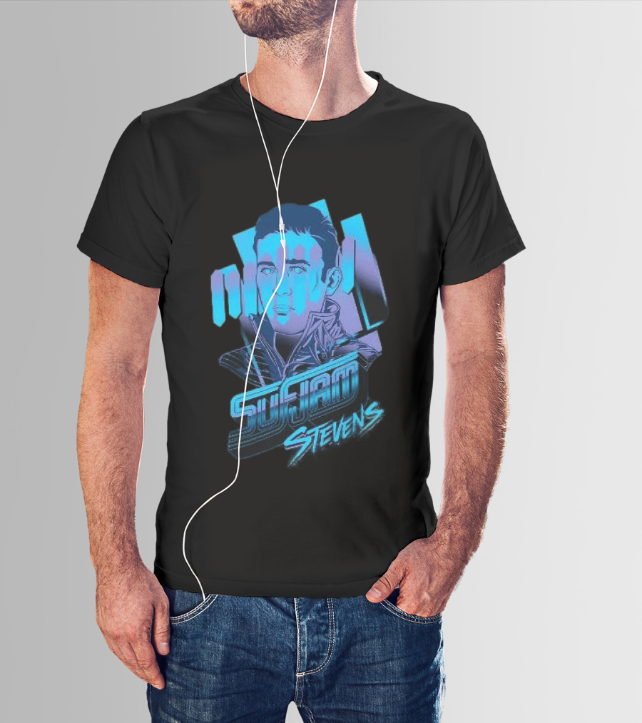 Sufjan Stevens Retro Futuristic Neon T-Shirt