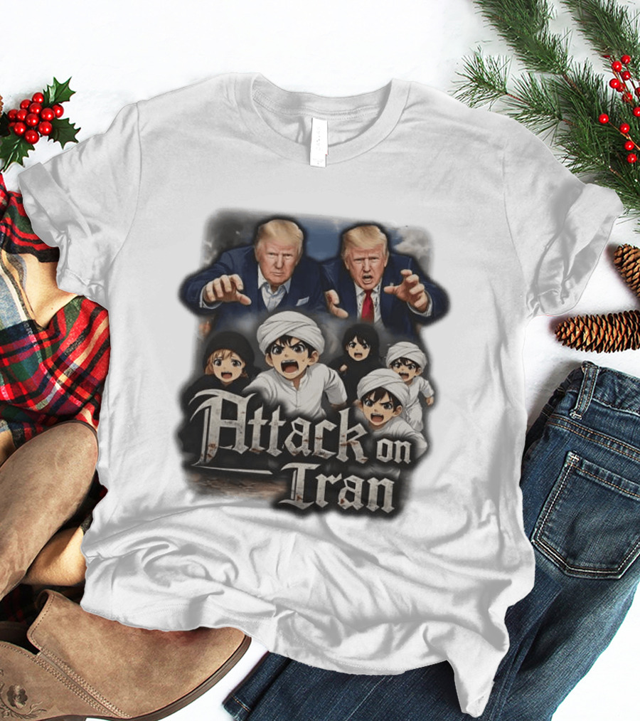 Attack On Iran Trump Manga Style Sarcastic Anime Meme T-Shirt