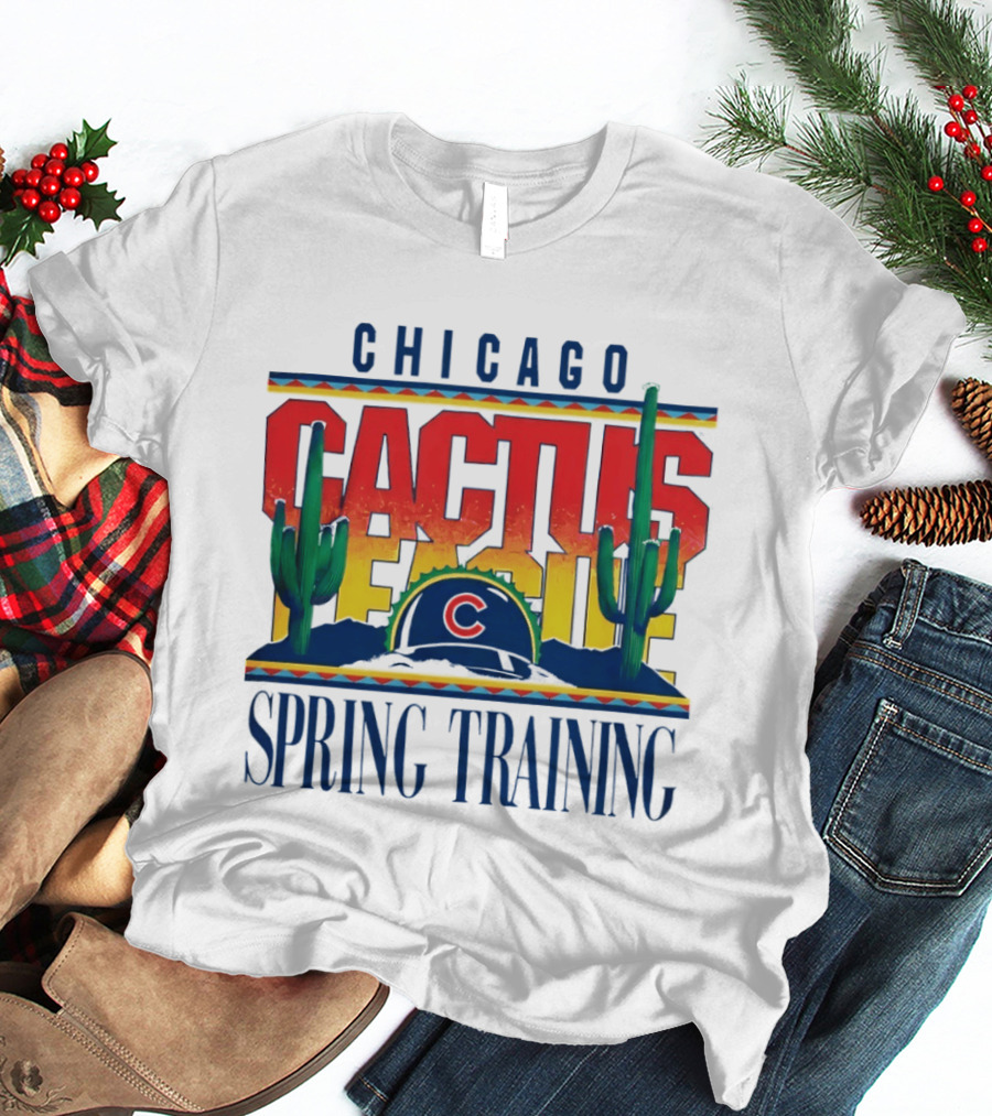 Chicago Cubs Cactus League Spring Training 2026 Helmet T-Shirt