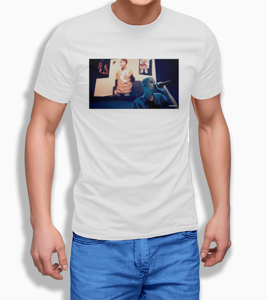 Justin Bieber Coachella Singing Nostalgia With You 2000s Fashion T-Shirt