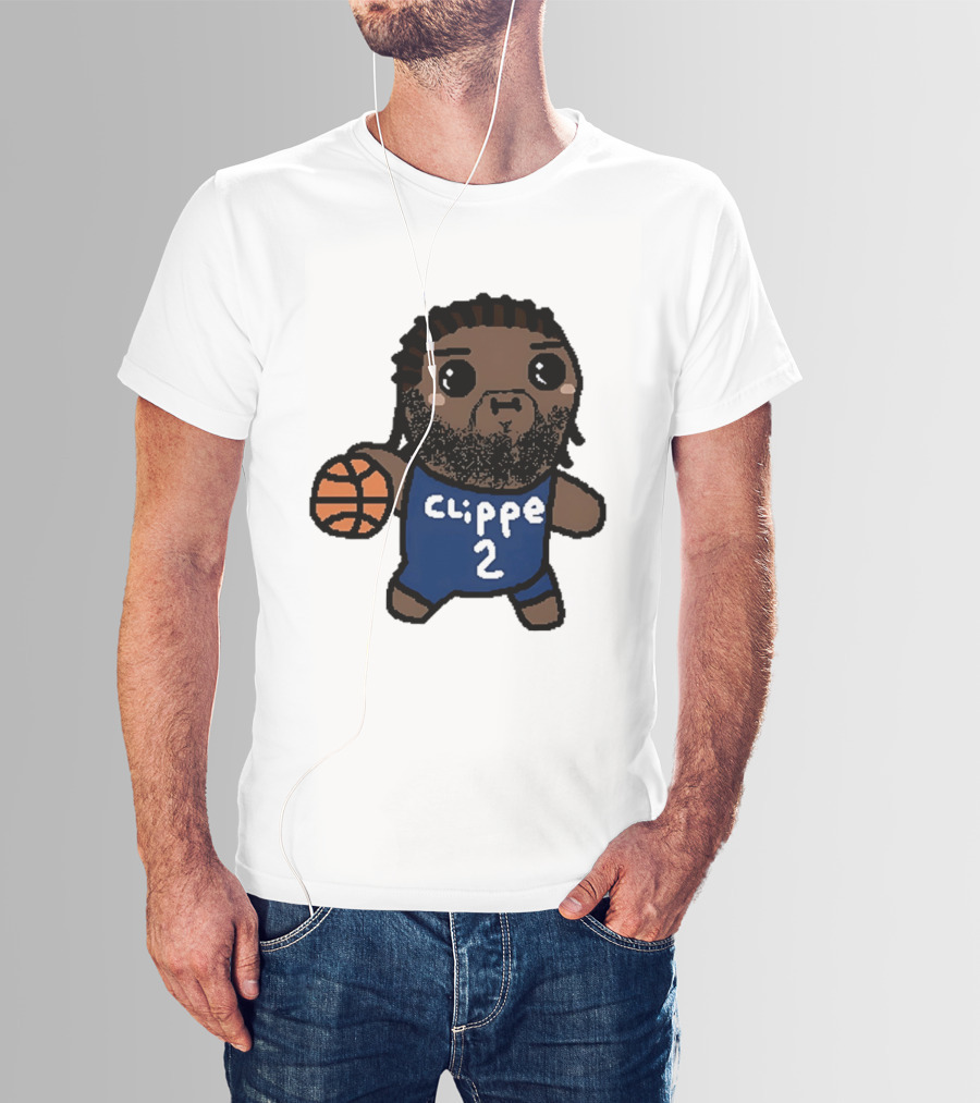 Kawaii Leonard Clipper 2 Los Angeles Cartoon Basketball T-Shirt
