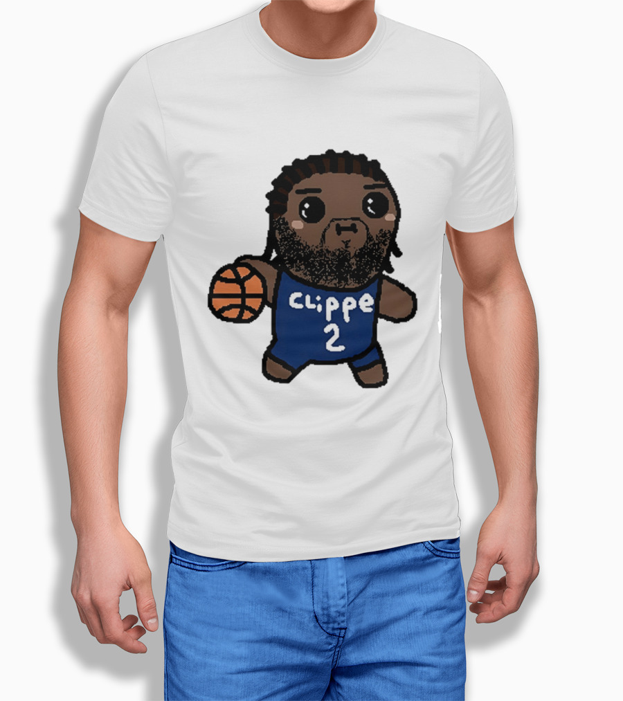 Kawaii Leonard Clipper 2 Los Angeles Cartoon Basketball T-Shirt