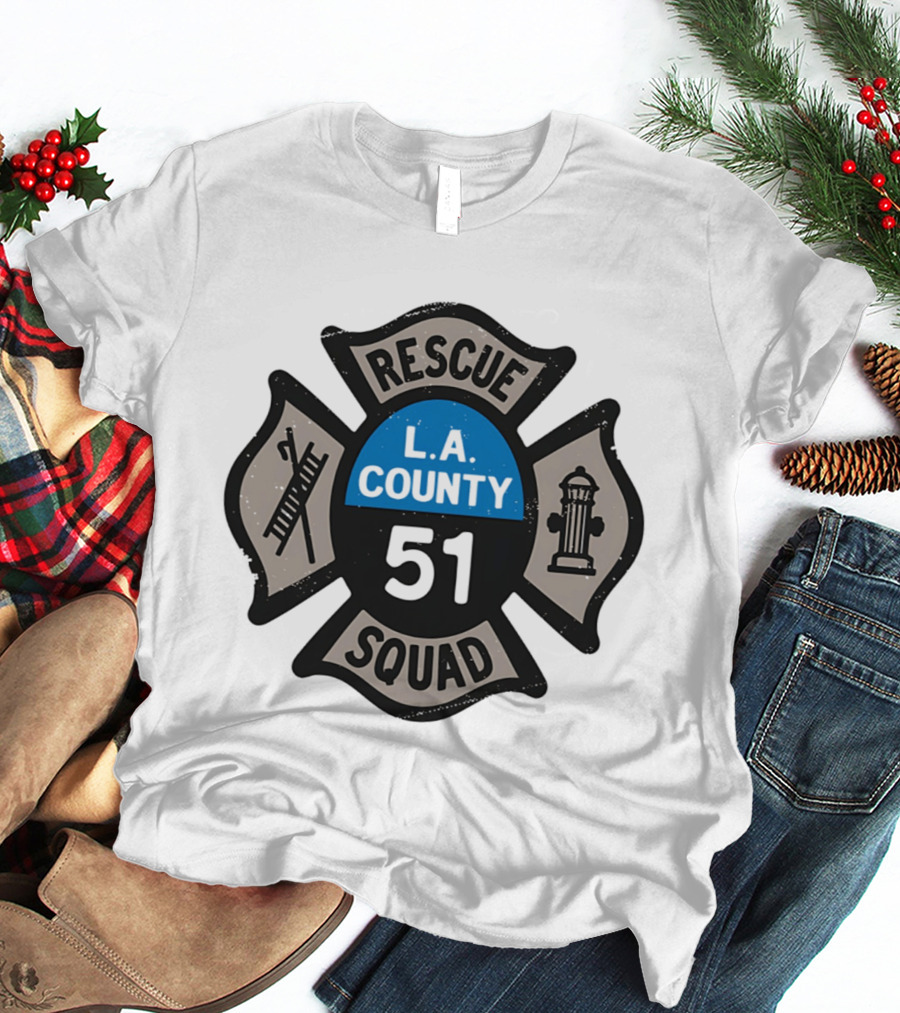 L.A. County Rescue Squad 51 Firefighter T-Shirt