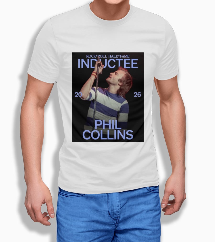 Rock Roll Hall Of Fame 2026 Inductee Phil Collins T-Shirt