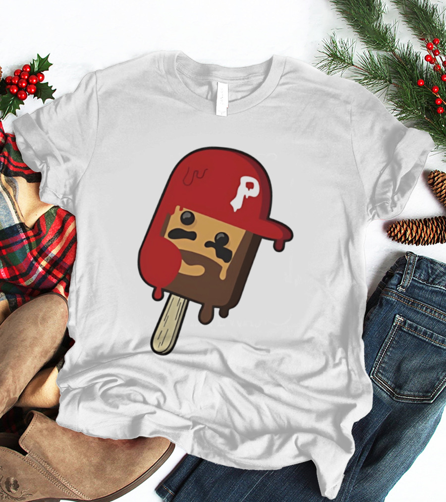 Bryce Harper Philadelphia Phillies Popsicle Red Cap Ice Cream T-Shirt