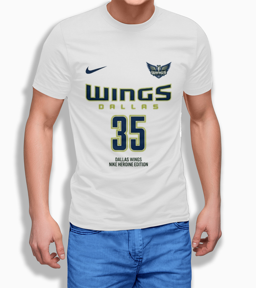 Wings Dallas Big Texas 35 Nike Heritage Edition T-Shirt