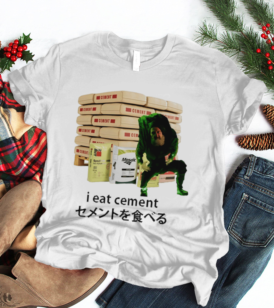 I Eat Cement Surreal Humor Poe's Favorite Snack Cement T-Shirt