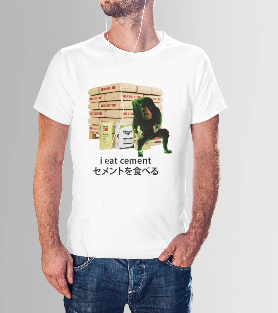 I Eat Cement Surreal Humor Poe's Favorite Snack Cement T-Shirt