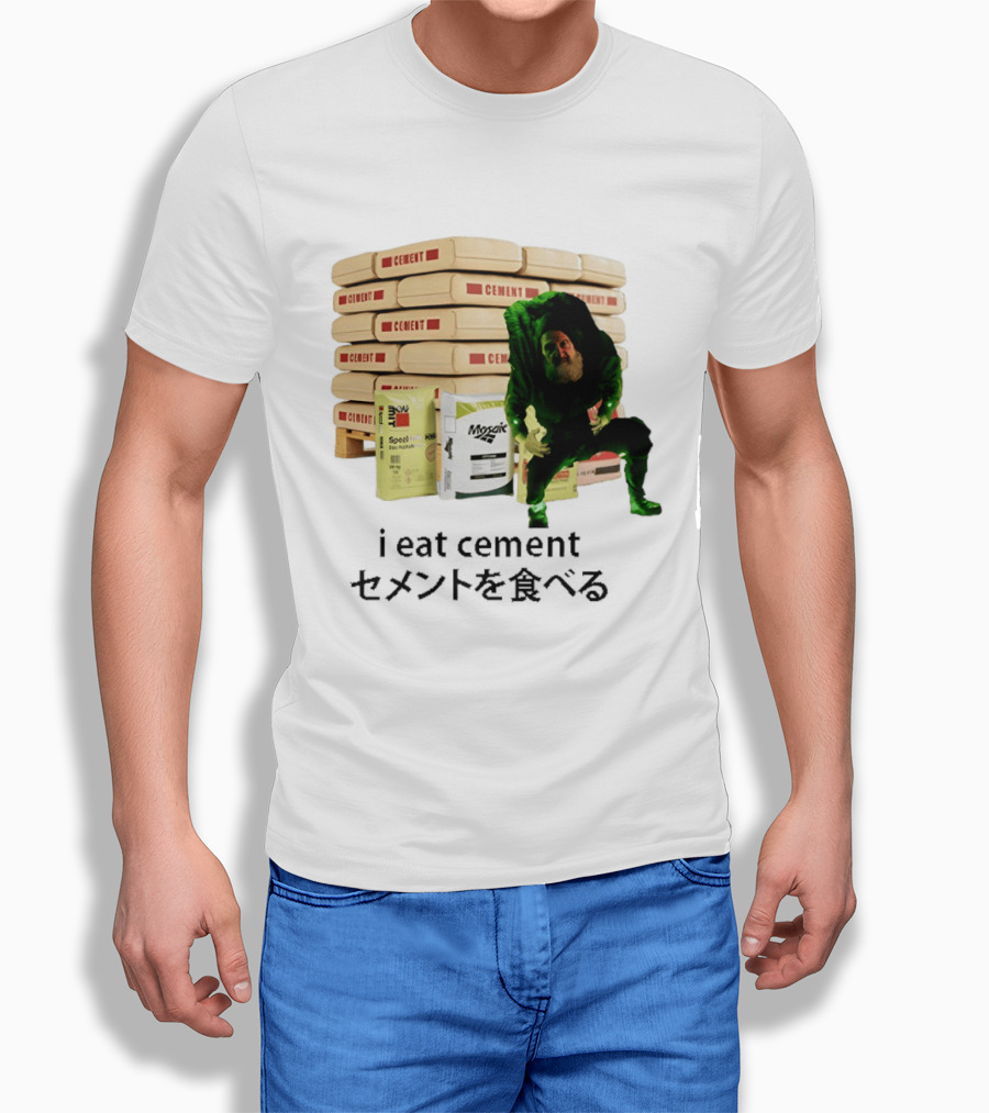 I Eat Cement Surreal Humor Poe's Favorite Snack Cement T-Shirt