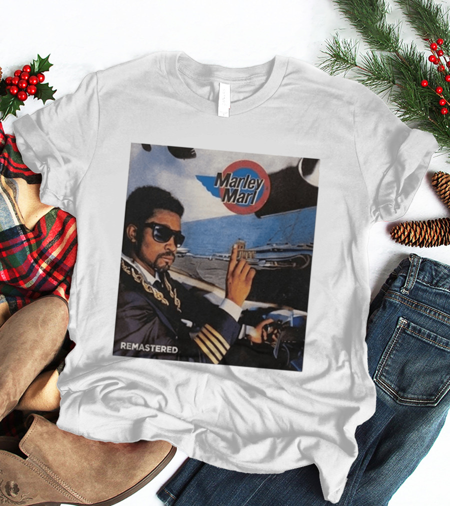 Marley Marl Remastered Cover With Sunglasses And Chains T-Shirt