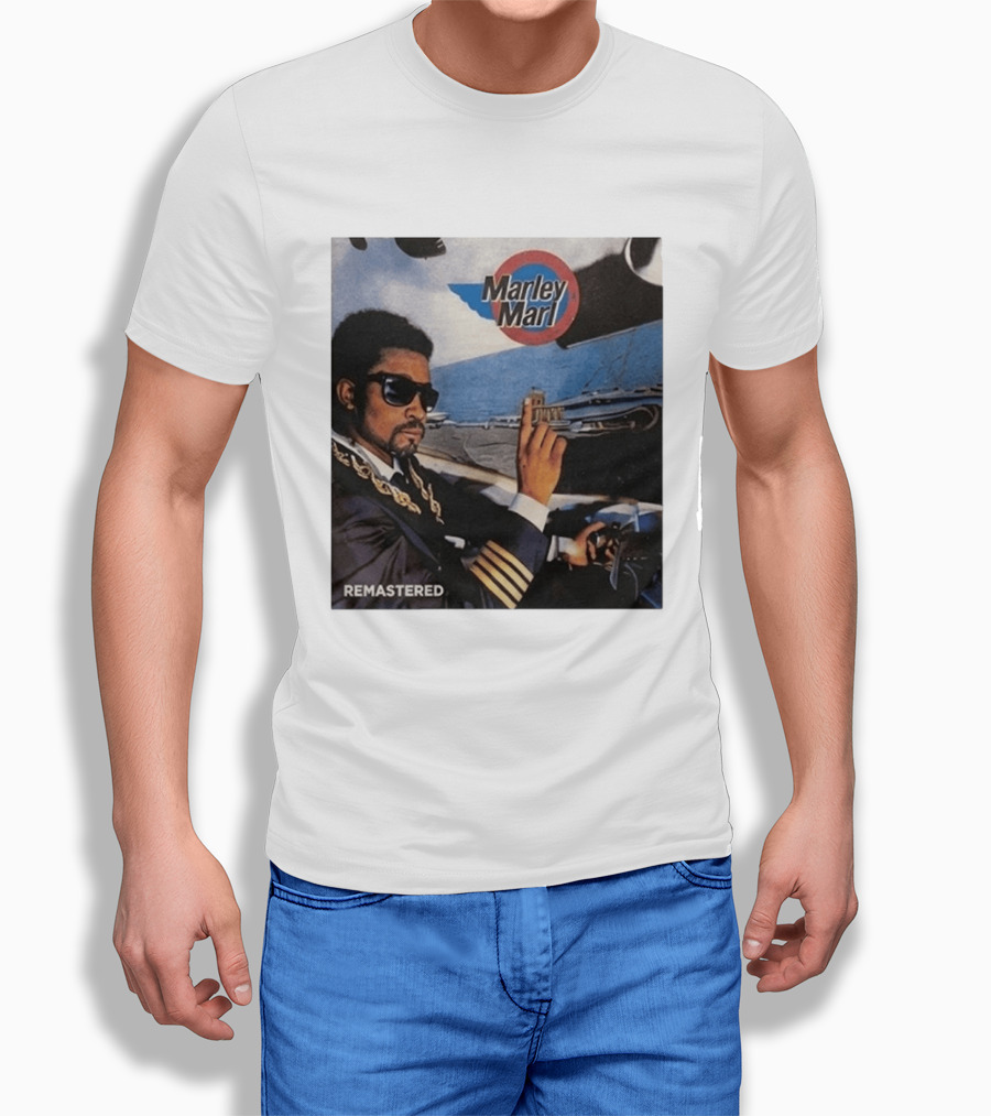 Marley Marl Remastered Cover With Sunglasses And Chains T-Shirt