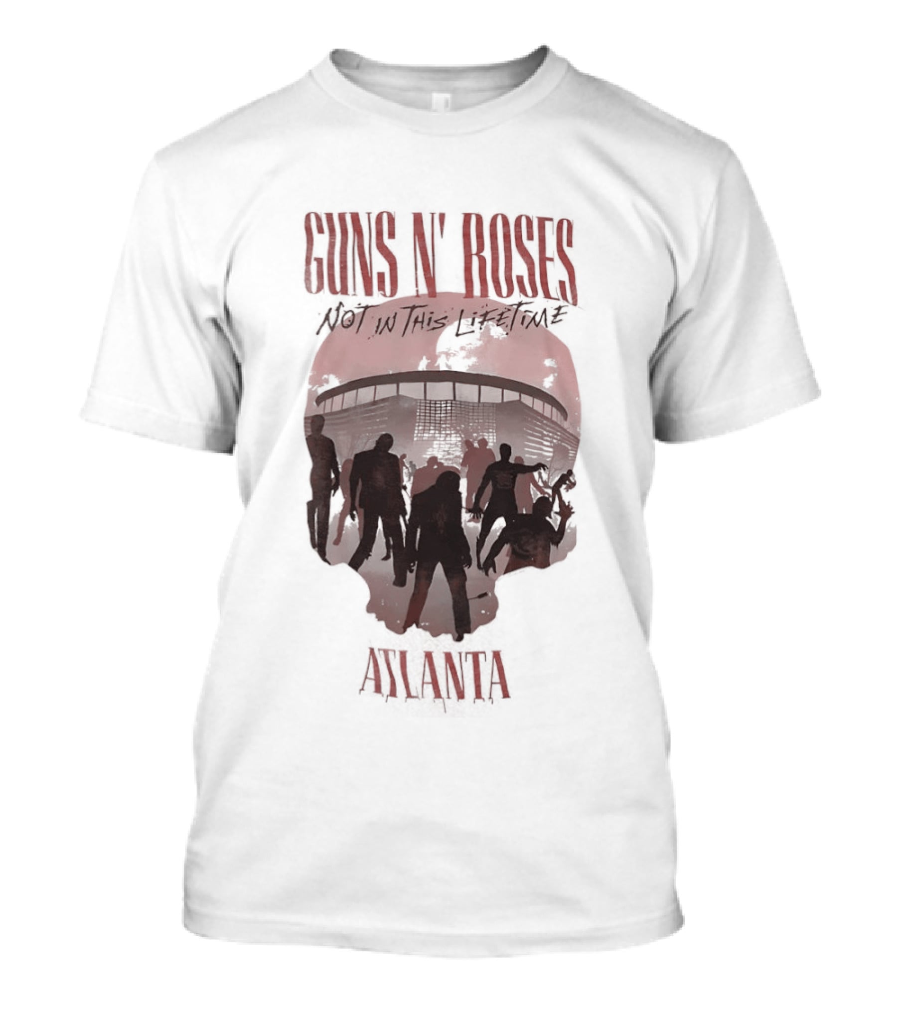 Guns N' Roses Not In This Lifetime Skull Atlanta T-Shirt
