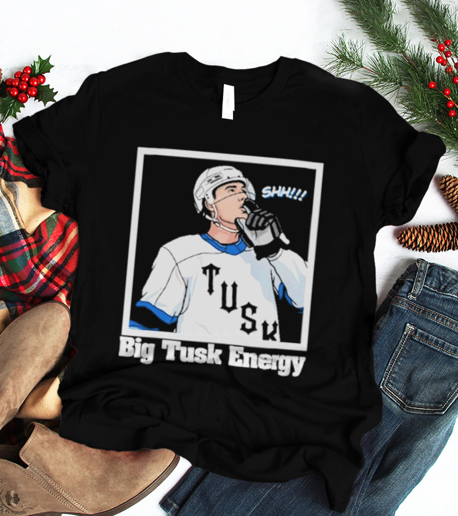 Big Tusk Energy Sip Hockey Tusk Player T-Shirt