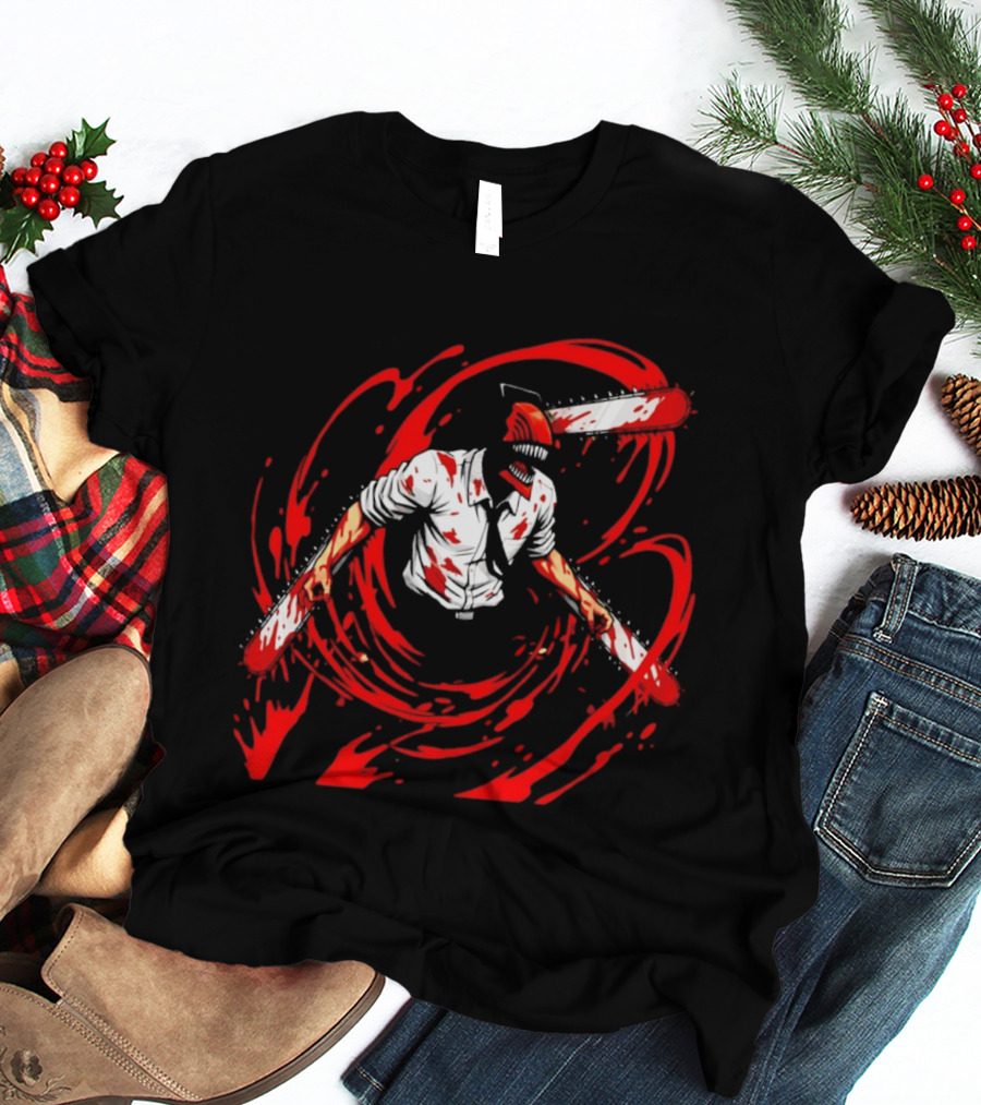 Chainsaw Man Denji Blood Splattered T-Shirt