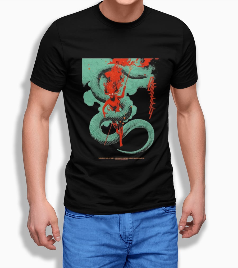 Puscifer Fall Tour 2026 The OLG Stage At Fallsview Casino Serpent Demon T-Shirt