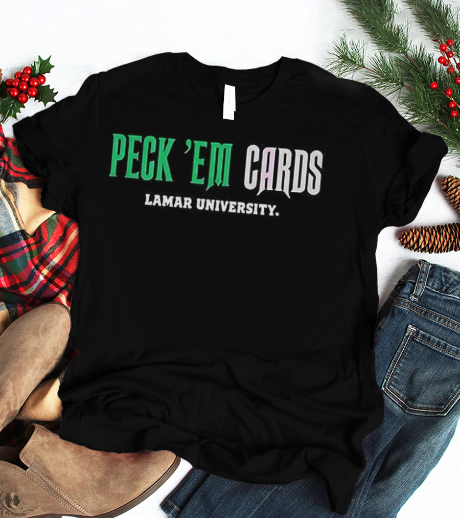 Lamar University Peck ’em Cards T-Shirt