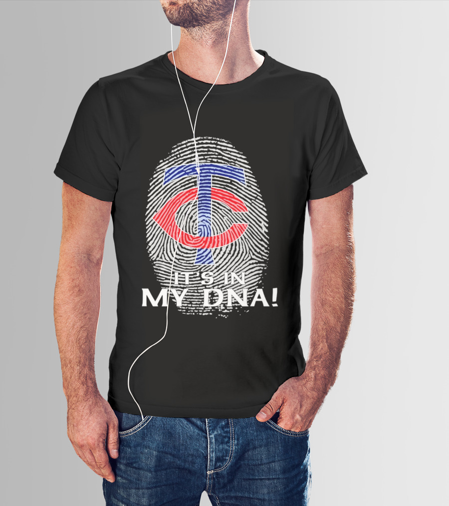 Minnesota Twins TC It's In My DNA Fingerprint T-Shirt