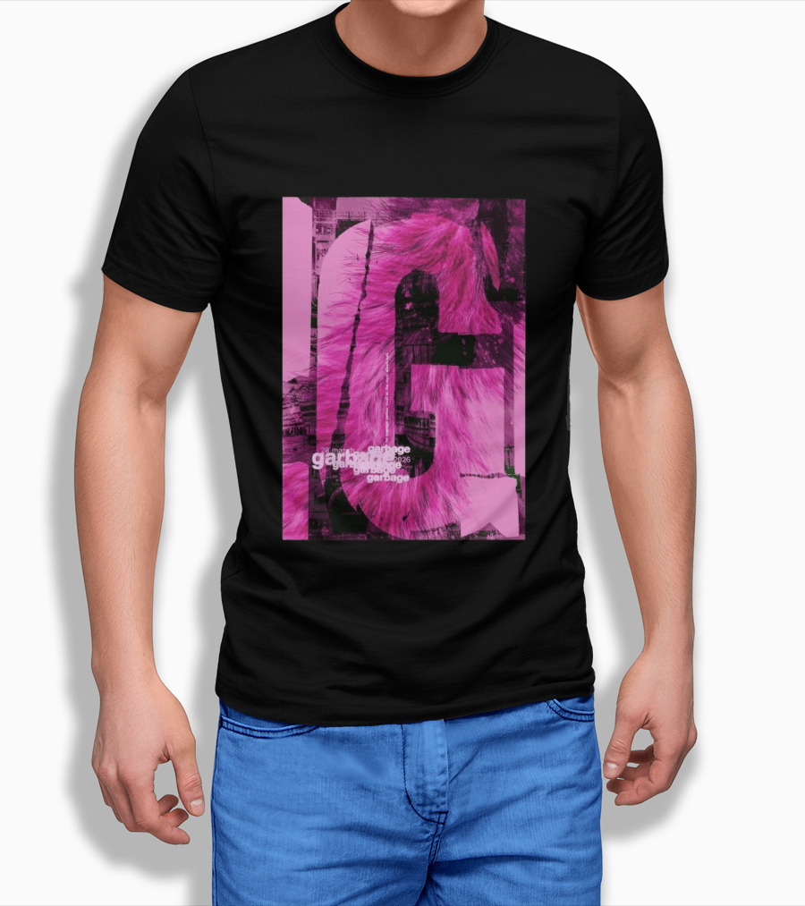 Garbage Royal Albert Hall April 2026 Tour Pink Fur T-Shirt