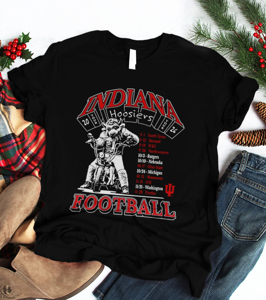 Indiana Hoosiers 2026 Football Schedule T-Shirt