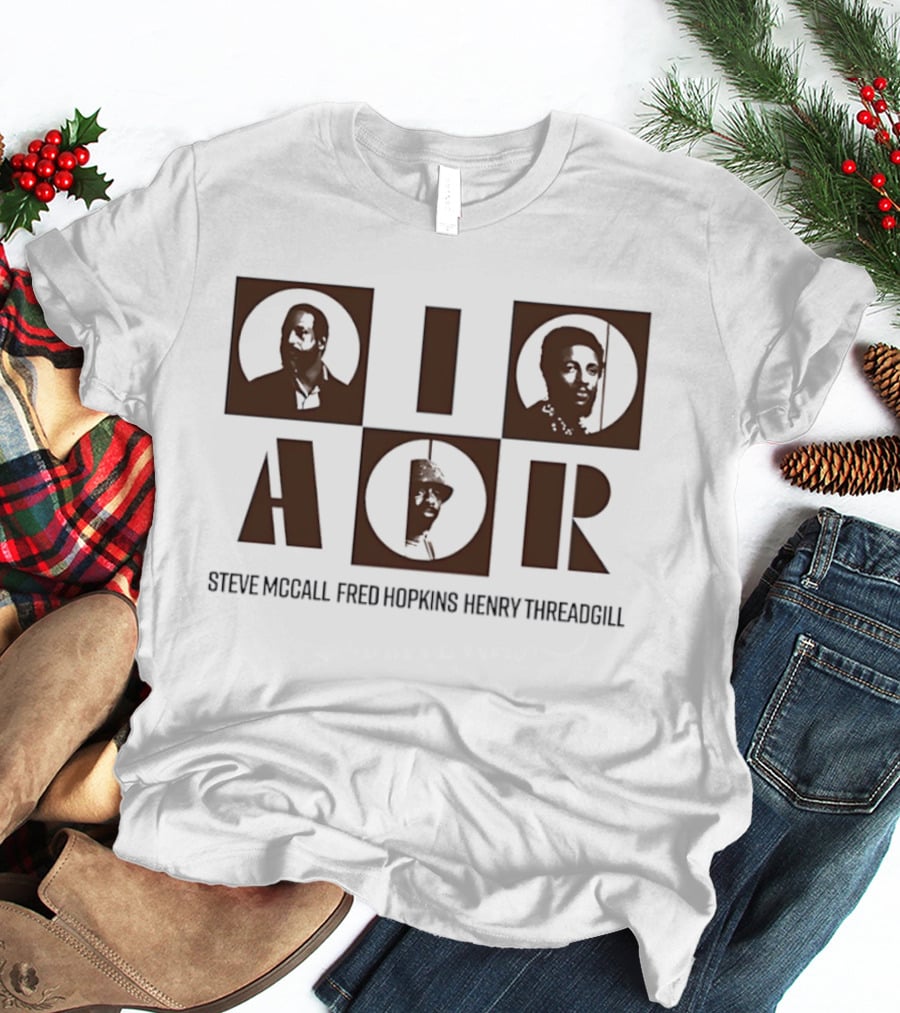 AOR Steve McCall Fred Hopkins Henry Threadgill Jazz Legends T-Shirt