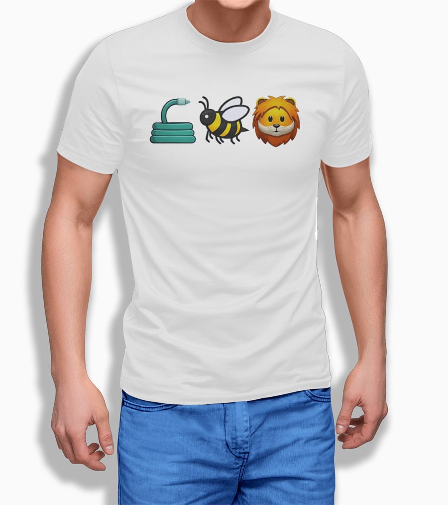 Hose Bee Lion Emoji Mashup T-Shirt