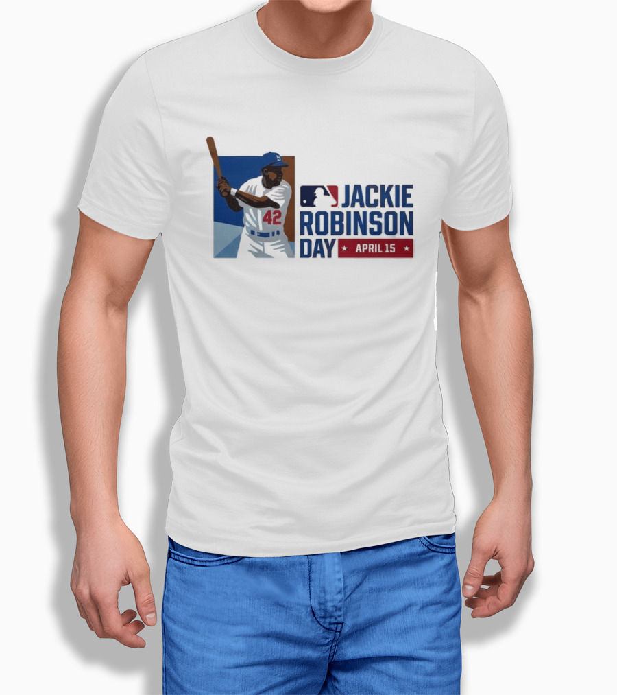 Jackie Robinson Day April 15 MLB 42 Iconic Baseball Legend T-Shirt