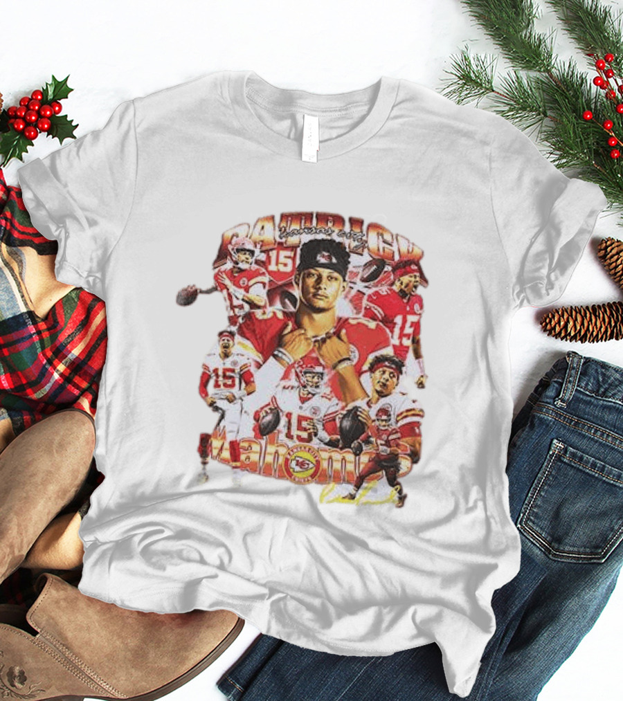 Kansas City Chiefs Patrick Mahome 15 Vintage Football Collection T-Shirt