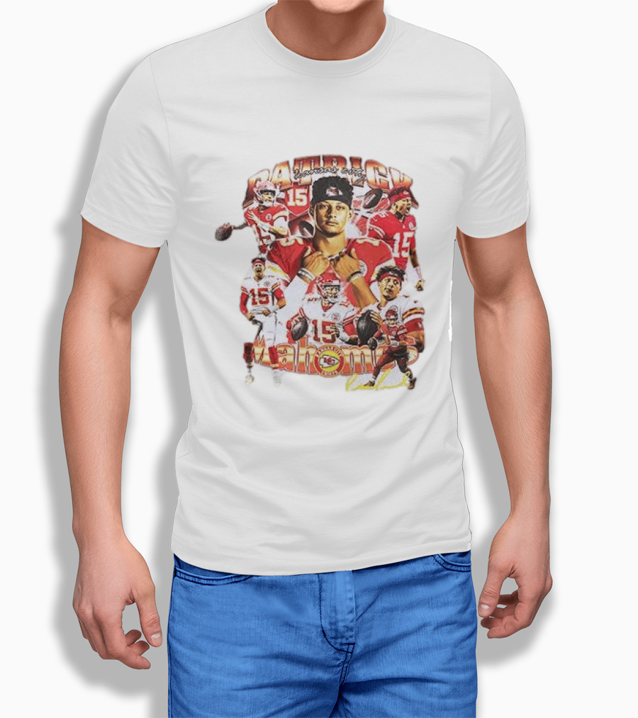 Kansas City Chiefs Patrick Mahome 15 Vintage Football Collection T-Shirt