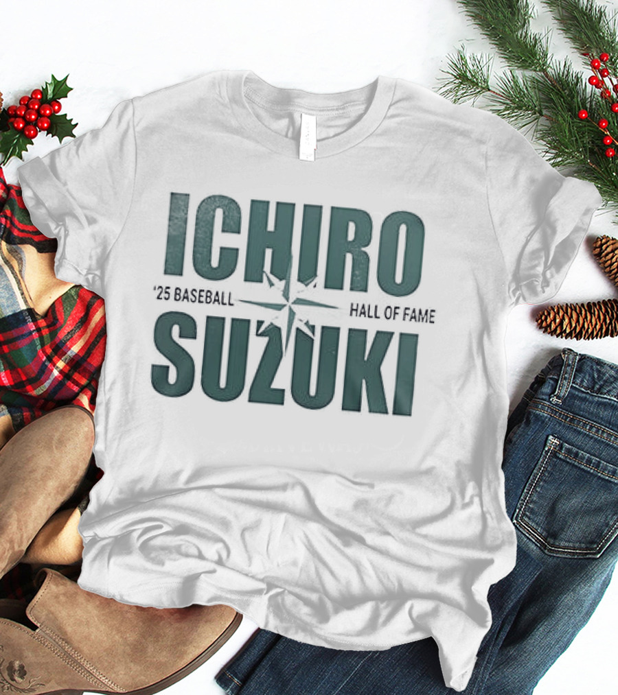 Seattle Mariners Ichiro Suzuki Hall Of Fame Edition T-Shirt