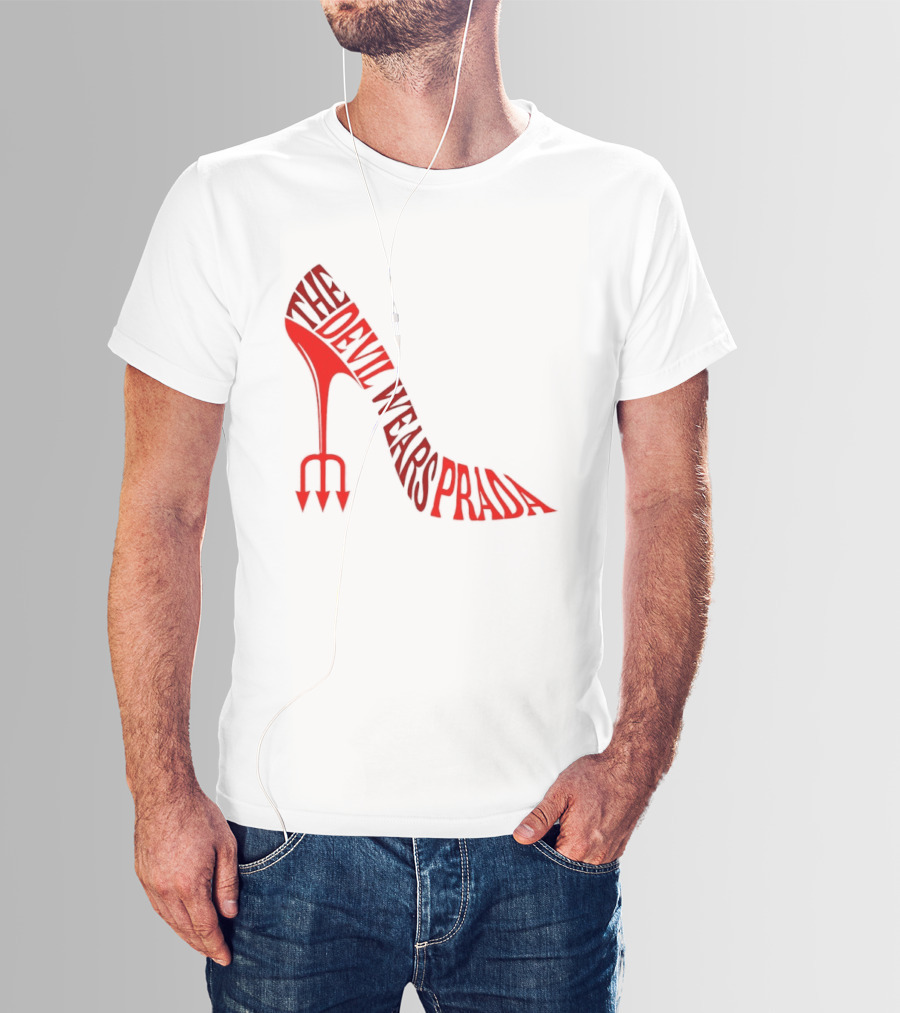 The Devil Wears Prada Red Shoe High Heel Trident T-Shirt