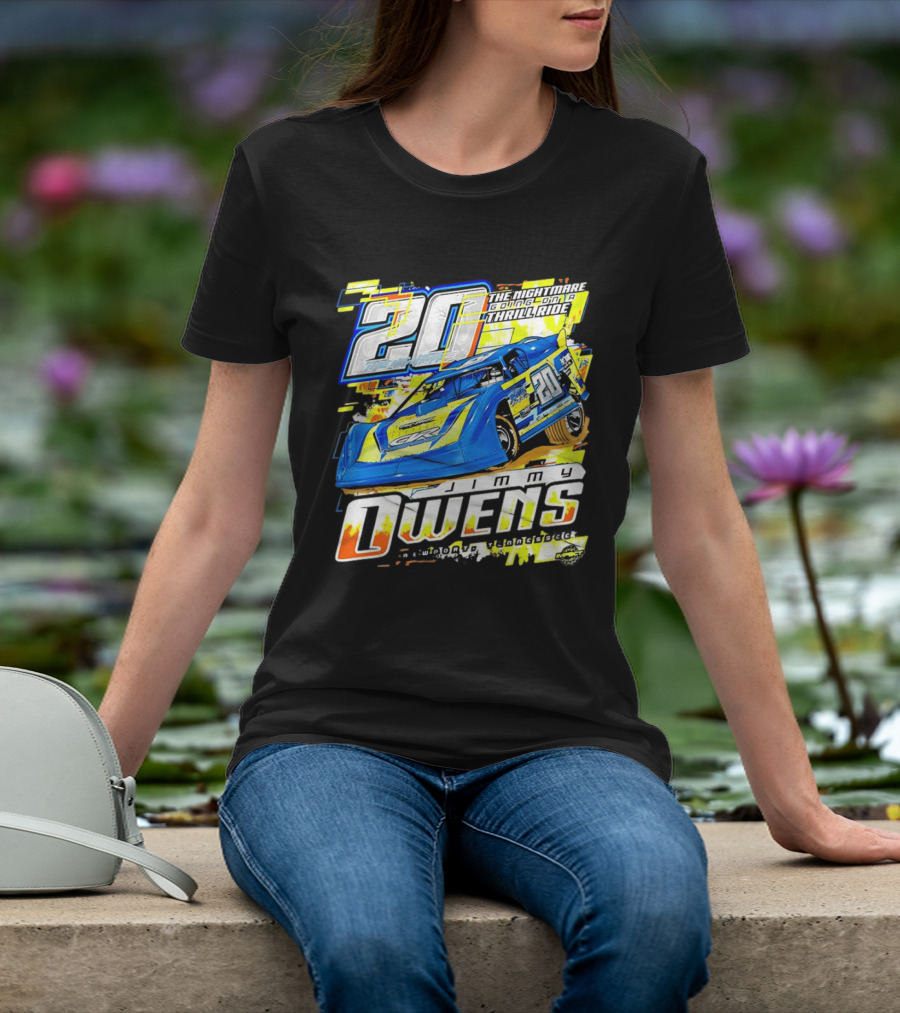 Jimmy Owens Racing 20 Nightmare Going On A Thrill Ride T-Shirt