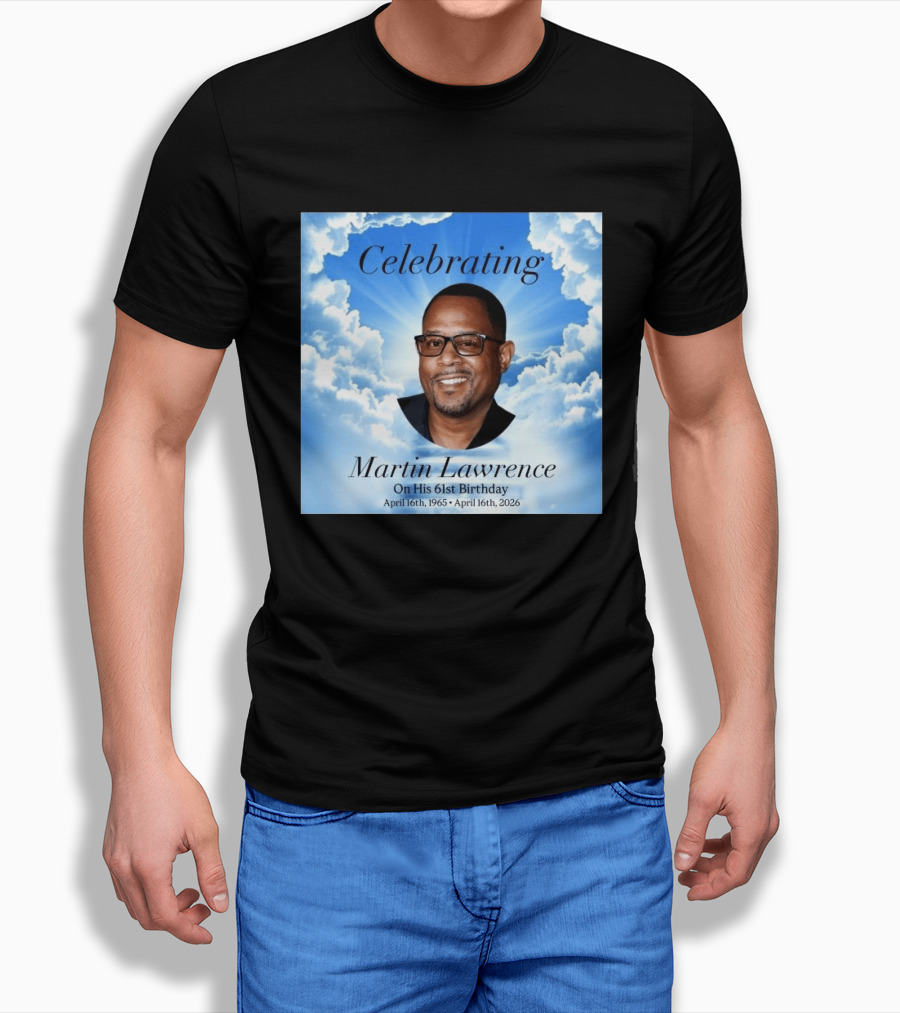 Celebrating Martin Lawrence On His 61st Birthday April 16th 1965 April 16th 2026 T-Shirt