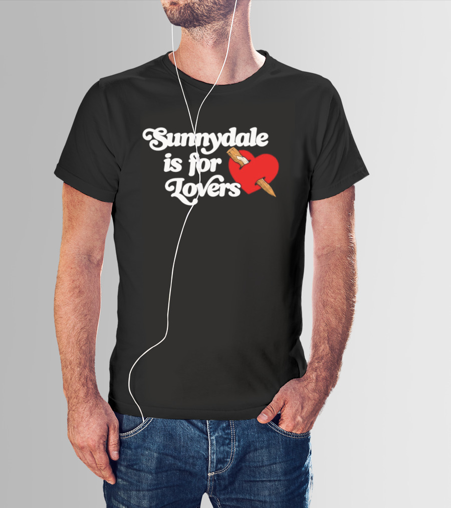 Sunnydale Is For Lovers Heart Stake Buffy Town T-Shirt