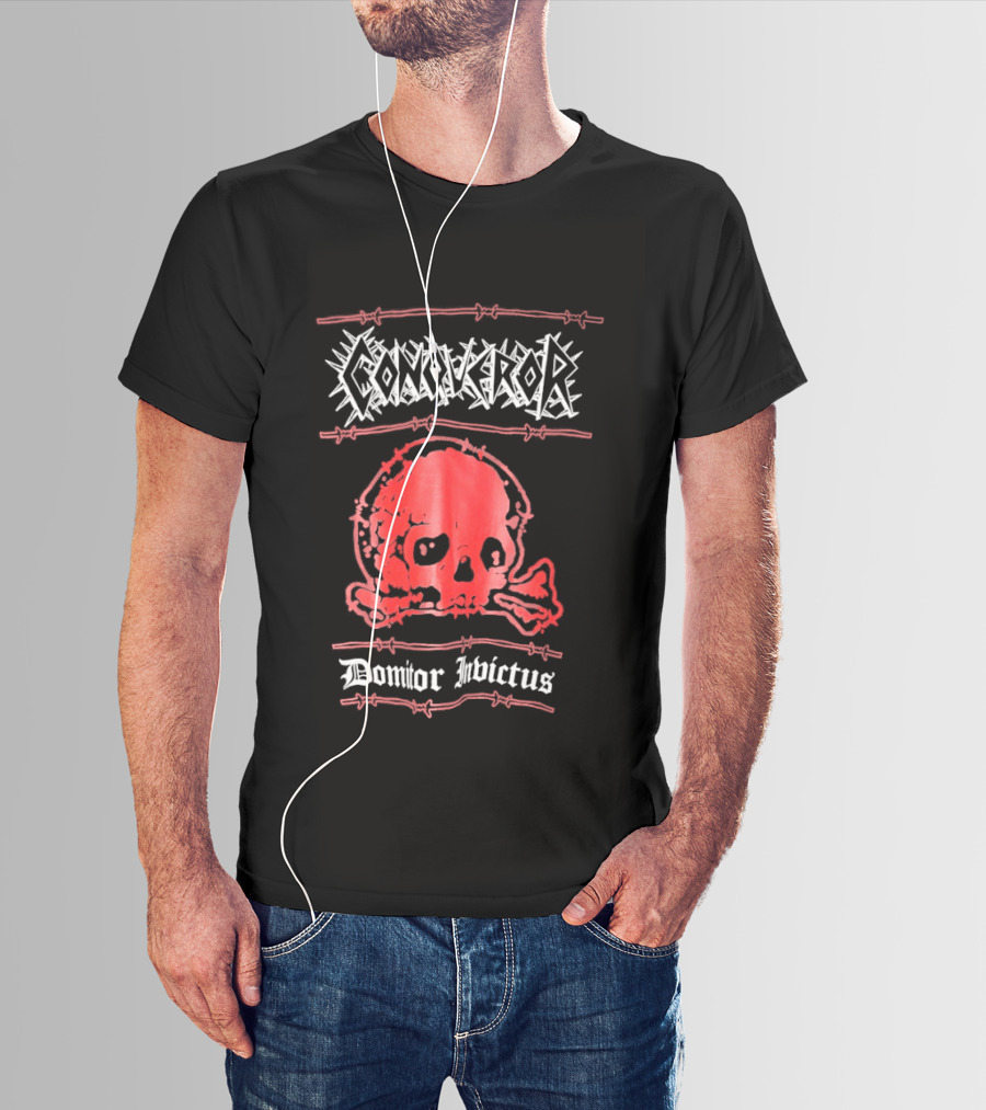 Conqueror Domitor Invictus Skull T-Shirt