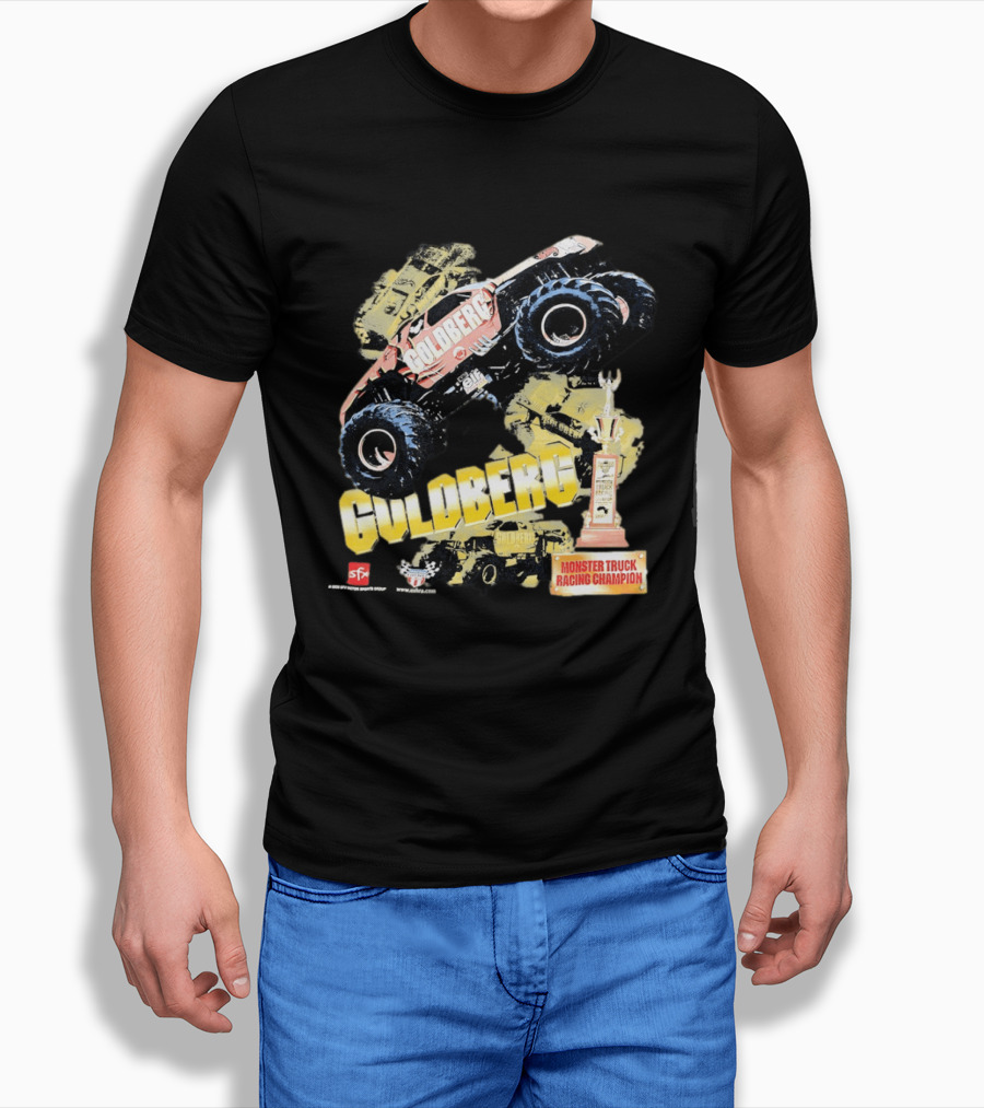 GOLDBERG Monster Truck Racing Champion Trophy SFX Block Party T-Shirt
