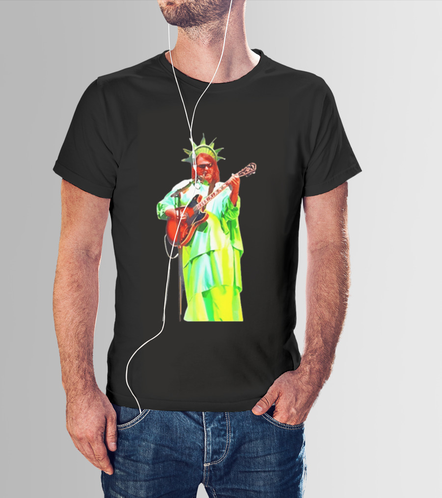 Randy Crabtree Widespread Panic Statue Of Liberty Guitarist T-Shirt