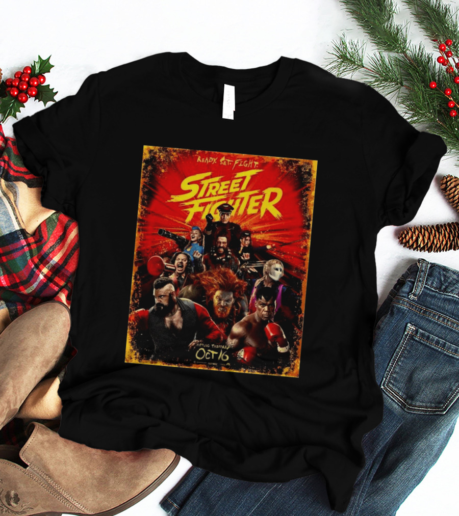 Ready Set Fight Street Fighter 2026 Movie Release October 16 T-Shirt