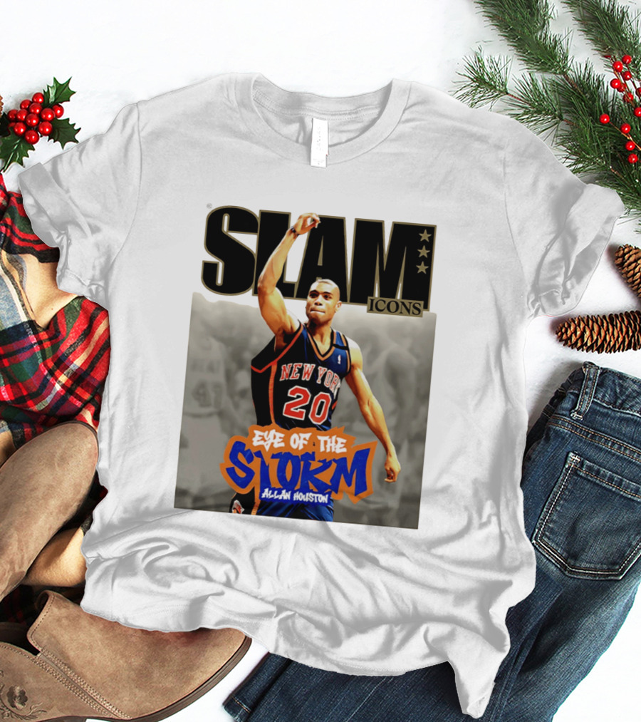 Slam Icons New York Knicks Allan Houston Eye Of The Storm T-Shirt