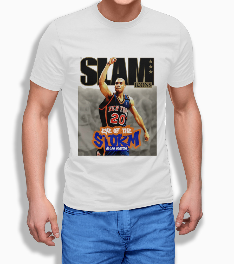 Slam Icons New York Knicks Allan Houston Eye Of The Storm T-Shirt