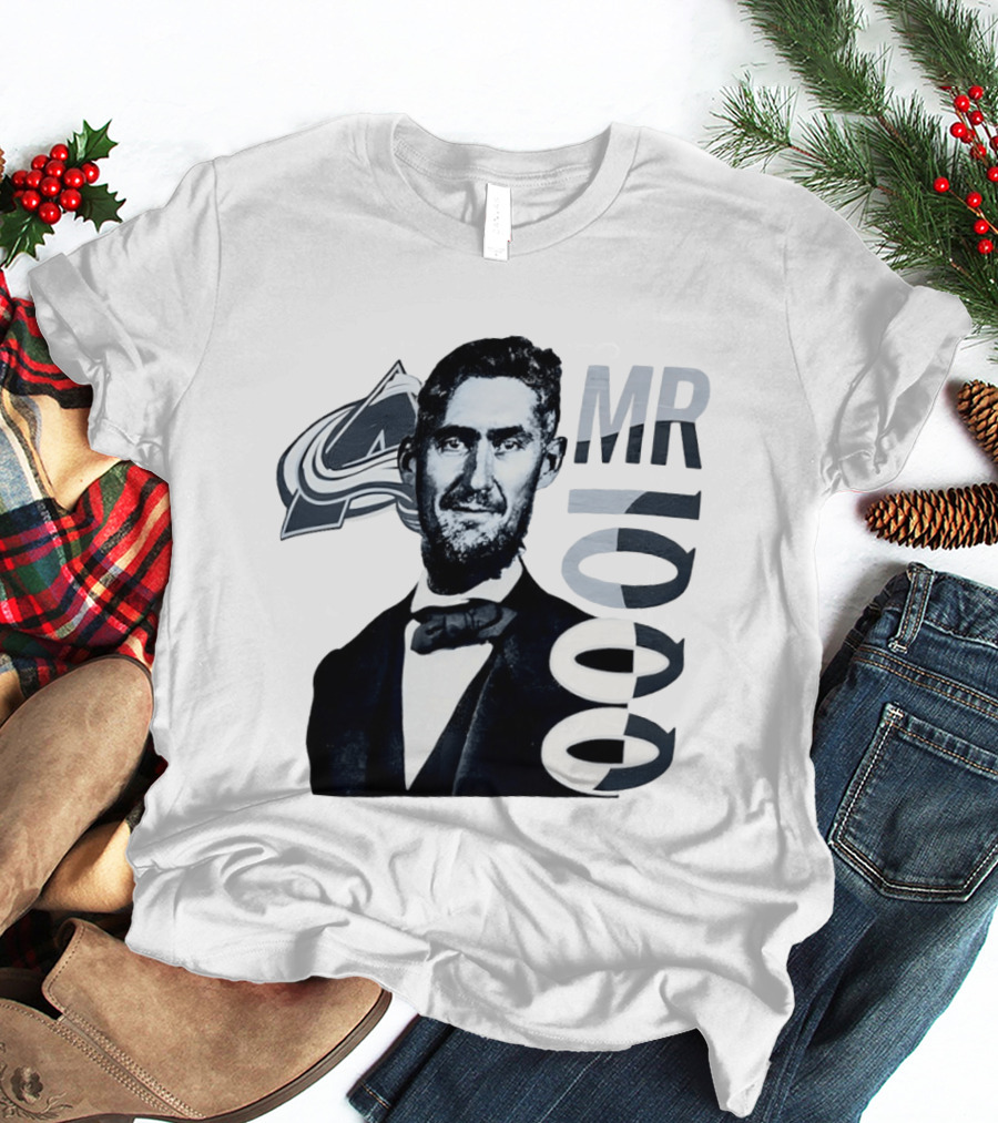 Brock Nelson Mr 1000 NHL Career Games Colorado Avalanche T-Shirt