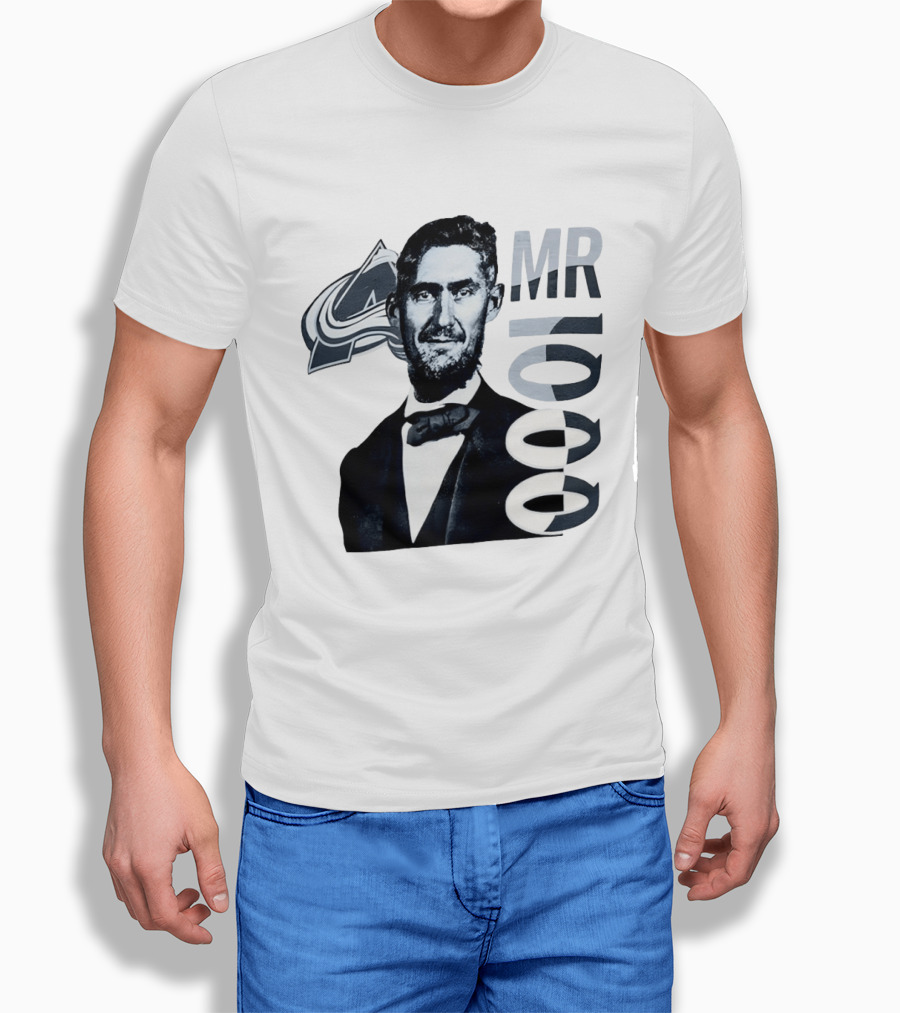 Brock Nelson Mr 1000 NHL Career Games Colorado Avalanche T-Shirt