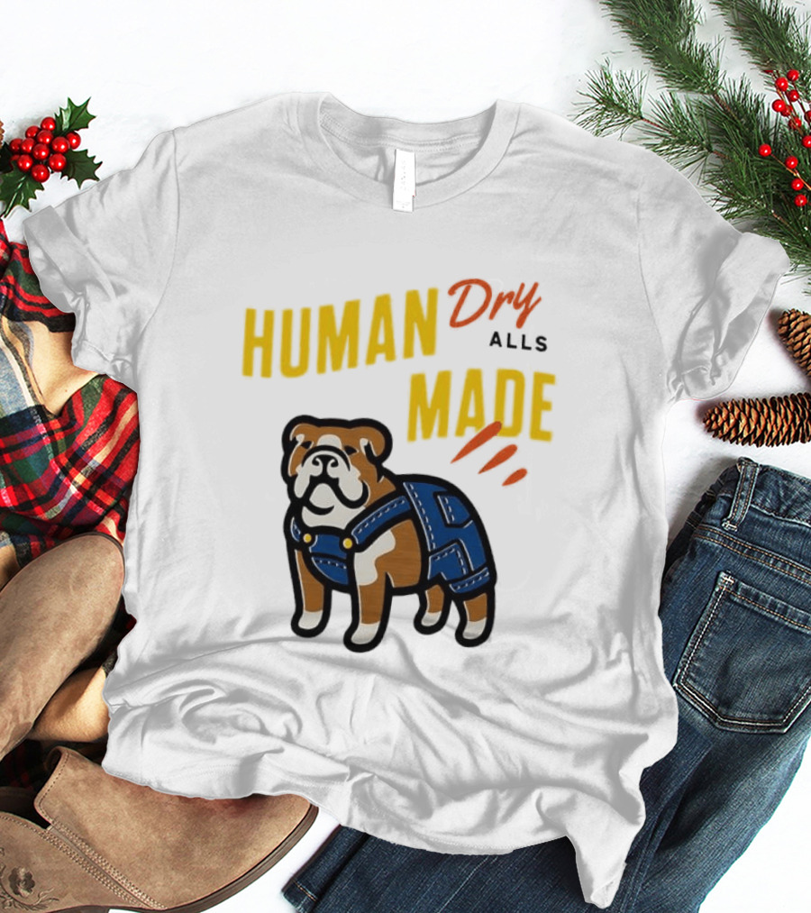 Human Made Dry Alls Bulldog In Overalls T-Shirt