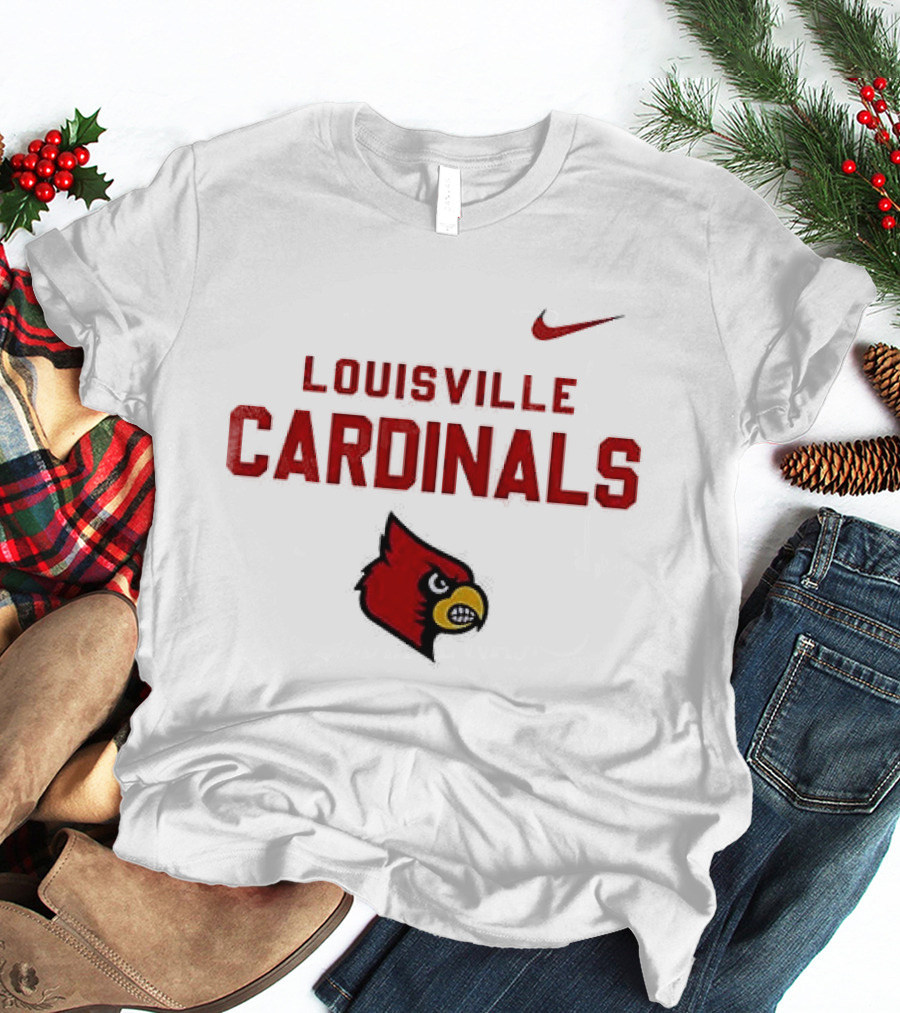 Louisville Cardinals NCAA Heartbeat True Fans Nike Sportswear T-Shirt