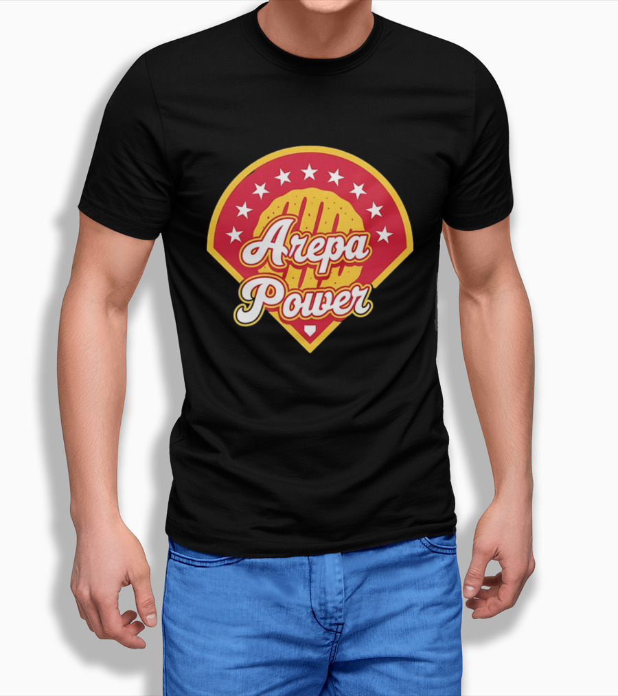 Arepa Power Honor Venezuelan MLB Players Red Baseball T-Shirt