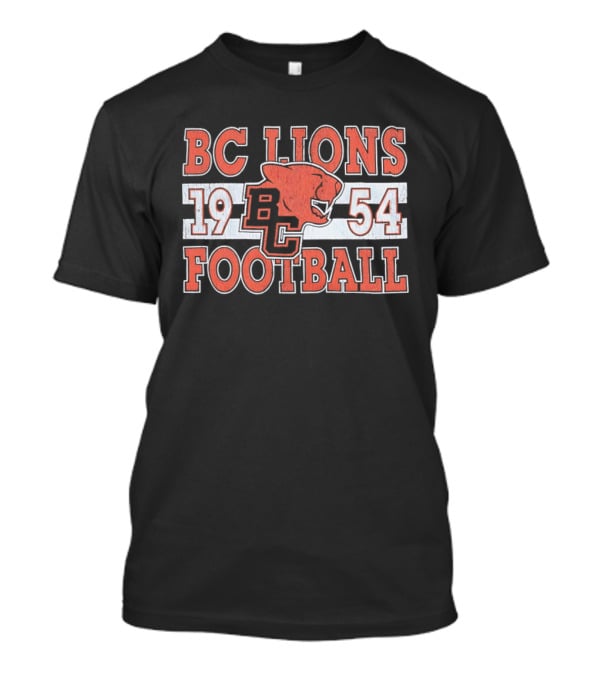 BC Lions Football 1954 Retro Style Compilation T-Shirt