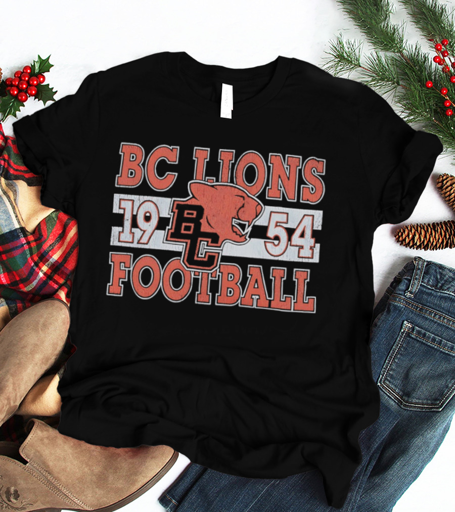 BC Lions Football 1954 Retro Style Compilation T-Shirt