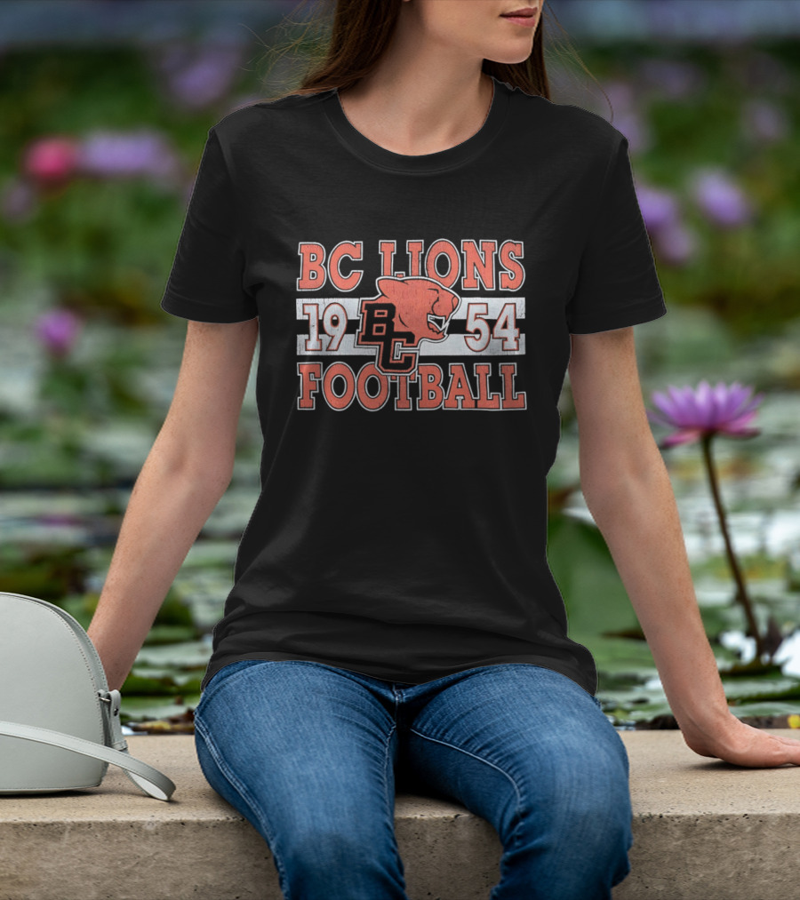 BC Lions Football 1954 Retro Style Compilation T-Shirt